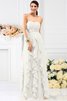 Robe demoiselle d'honneur longue plissé de bustier jusqu'au sol au drapée - 29