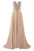 Elegante Vestido de Fiesta de Escote en V de Largo de Sala - 1