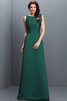 Robe demoiselle d'honneur longue en forme fermeutre eclair col en bateau en satin - 9