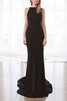 Enges Satin Zart Normale Taille Bodenlanges Abendkleid - 1