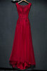 Romántico Vestido de Cóctel de Abalorio de Encantador de Hasta el suelo - 6