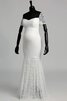 Reißverschluss plissiertes kurze Ärmeln Modern Elegantes schlichtes Brautkleid - 8