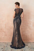 Faszinierend Dehnbarer Satin Schlichtes Ballkleid mit Sweep Zug mit Reißverschluss - 4