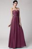 Robe demoiselle d'honneur plissage longue au drapée fermeutre eclair de fourreau - 7