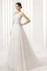 Abito da Sposa in Tulle moda Semplice A-Line A Terra Senza Maniche - 1