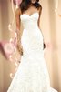 Robe de mariée frappant longueur au ras du sol de traîne courte broder chic - 1