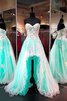 Elegante Vestido de Cóctel de Escote Corazón de De moda de Flores - 1