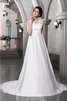 Abito da Sposa in Raso Alta Vita Principessa Largo Bretelle Senza Maniche - 1