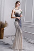 Robe de soirée énergique avec sans manches textile en tulle pailleté à la mode - 4