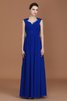 Engelhaft Chiffon Herz-Ausschnitt A-Line Bodenlanges Brautjungfernkleid - 7