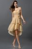 Prinzessin Ärmelloses Empire Taille Kurzes Rocklänge-asymmetrisches Brautjungfernkleid - 12