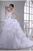 Sencillo Vestido de Novia de Corte Evasé de Escote Corazón de Largo de Sin mangas - 1