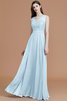 A Linie Prinzessin Normale Taille Ärmelloses Bodenlanges Brautjungfernkleid - 24