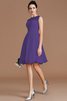 Chiffon A Linie Normale Taille Herz-Ausschnitt Mini Brautjungfernkleid - 28