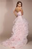 Vorn Kurz Hinten Lang Prinzessin Reißverschluss Normale Taille Abiballkleid aus Organza - 2