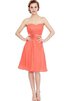 Abito da Cocktail sexy Cuore in Chiffon A-Line Senza Maniche con Fiore - 1