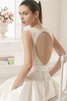 Robe de mariée officiel romantique sexy en satin avec perle - 3