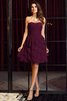 Vestido de Dama de Honor de Corte-A de Escote Corazón de Sin mangas de Corto - 5