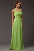 Robe demoiselle d'honneur dénudé avec chiffon de lotus maillot jusqu'au sol - 15
