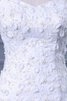 Spitze Meerjungfrau Stil Paillette ein Schulterfreies Satin Brautkleid mit Blume - 5