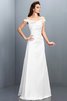 Robe demoiselle d'honneur longue en satin avec zip longueur au ras du sol en forme - 29