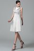 Robe demoiselle d'honneur en satin de lotus avec zip manche nulle de princesse - 29