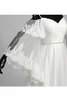 Robe de mariée croisade bretelles spaghetti de traîne moyenne avec zip textile en tulle - 10