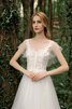 Normale Taille Faszinierend Extravagantes Formelles Brautkleid mit Bordüre - 9