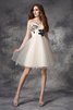 Reißverschluss Prinzessin A Linie Formelles Cocktailkleid mit Herz-Ausschnitt - 1