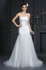Elegante Vestido de Novia de Abalorio de Escote Corazón de Cordón de Largo - 1