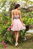 Vestido de Dama de Honor de Imperio Cintura de Sin mangas de Fajas de Cremallera - 2