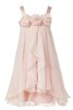 Normale Taille A-Linie Chiffon Blumenmädchenkleid mit Spaghettiträger mit Breiter Träger - 1