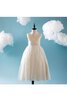 Abito da Cerimonia Bambini V-Scollo A-Line Senza Maniche in Tulle con Increspature Ball Gown - 1