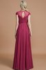Vestido de Dama de Honor de Corte princesa de Corte-A en Gasa de Escote redondo - 35