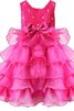 Robe de cortège enfant brillant avec sans manches avec nœud à boucles de lotus - 1
