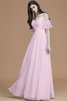 Normale Taille Prinzessin Spaghetti Träger A Linie Bodenlanges Brautjungfernkleid - 28