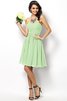 Abito da Damigella Cuore Cerniera Principessa A-Line in Chiffon - 25
