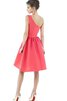 Robe demoiselle d'honneur courte manche nulle ligne a fermeutre eclair - 2