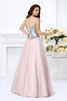 Robe de quinceanera longue naturel de mode de bal avec perle col en forme de cœur - 2