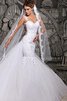Abito da Sposa Coda A Strascico Corto sensuale in Pizzo Elegante in pizzo con Ricamo - 3