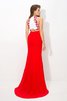 Ärmelloses Zwei Stück Normale Taille Etui Ballkleid aus Chiffon - 2
