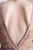 Robe de bal a-ligne jusqu'au sol en salle magnifique avec perle - 5