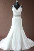 Vestido de Novia de Corte Sirena en Encaje y Lentejuelas de Abalorio de con Lentejuelas - 3