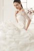 Halle Reißverschluss anständiges bodenlanges luxus Brautkleid mit Blume - 3