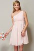 Vestido de Dama de Honor de Corte princesa de Corto de Hasta la Rodilla - 1