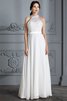 Vestido de Novia de Corte princesa en Gasa de Escote redondo de Hasta el suelo - 4