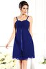 Robe demoiselle d'honneur bref en chiffon ligne a fermeutre eclair avec sans manches - 25