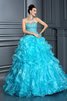 Abito Quinceanera A Terra Allacciato Senza Maniche Lunghi Alta Vita - 1