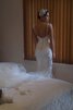 Abito da Sposa moda con Perline sexy in Pizzo in Tulle Conotta - 3