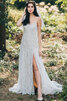 Sencillo Vestido de Novia en Encaje de Deslumbrante de Exclusivo - 1